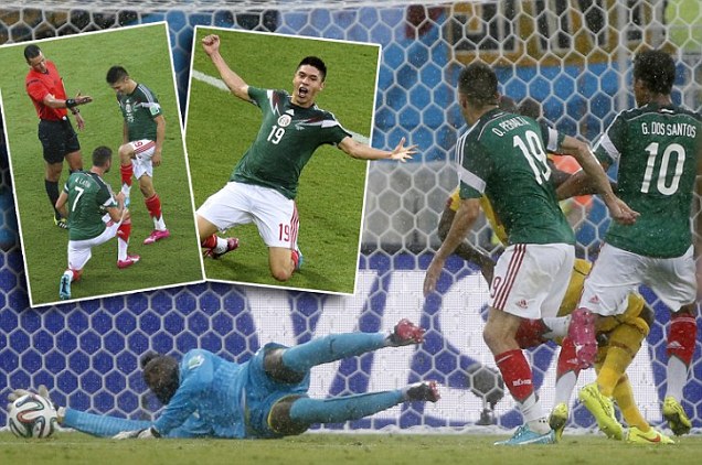 Peralta Menangkan Meksiko setelah Dua Gol Santos Dianulir Wasit